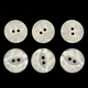 Round 2-Hole Plastic Button, Light Ivory - (Pack of 10)